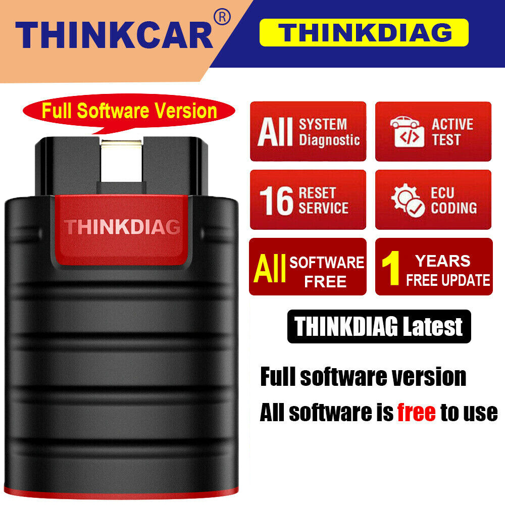 2023 THINKDIAG OBD2 Scanner Car Diagnostic Tool Full Software Free Bidirectional