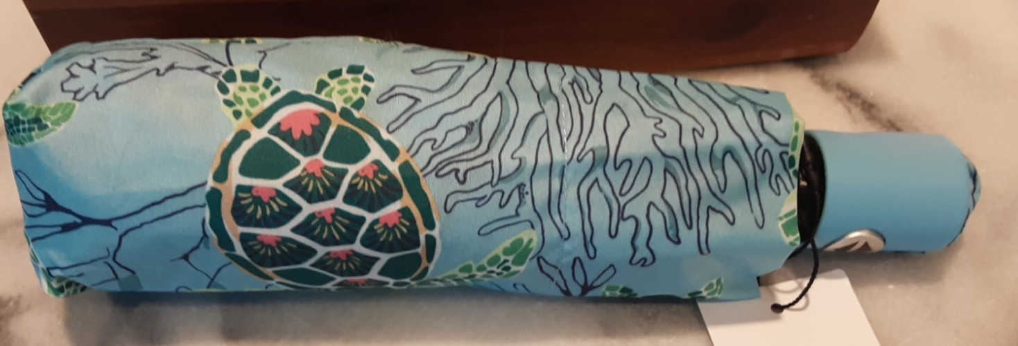 NWT Vera Bradley Essential Mini Umbrella Sea Turtles MSRP $ 39.00