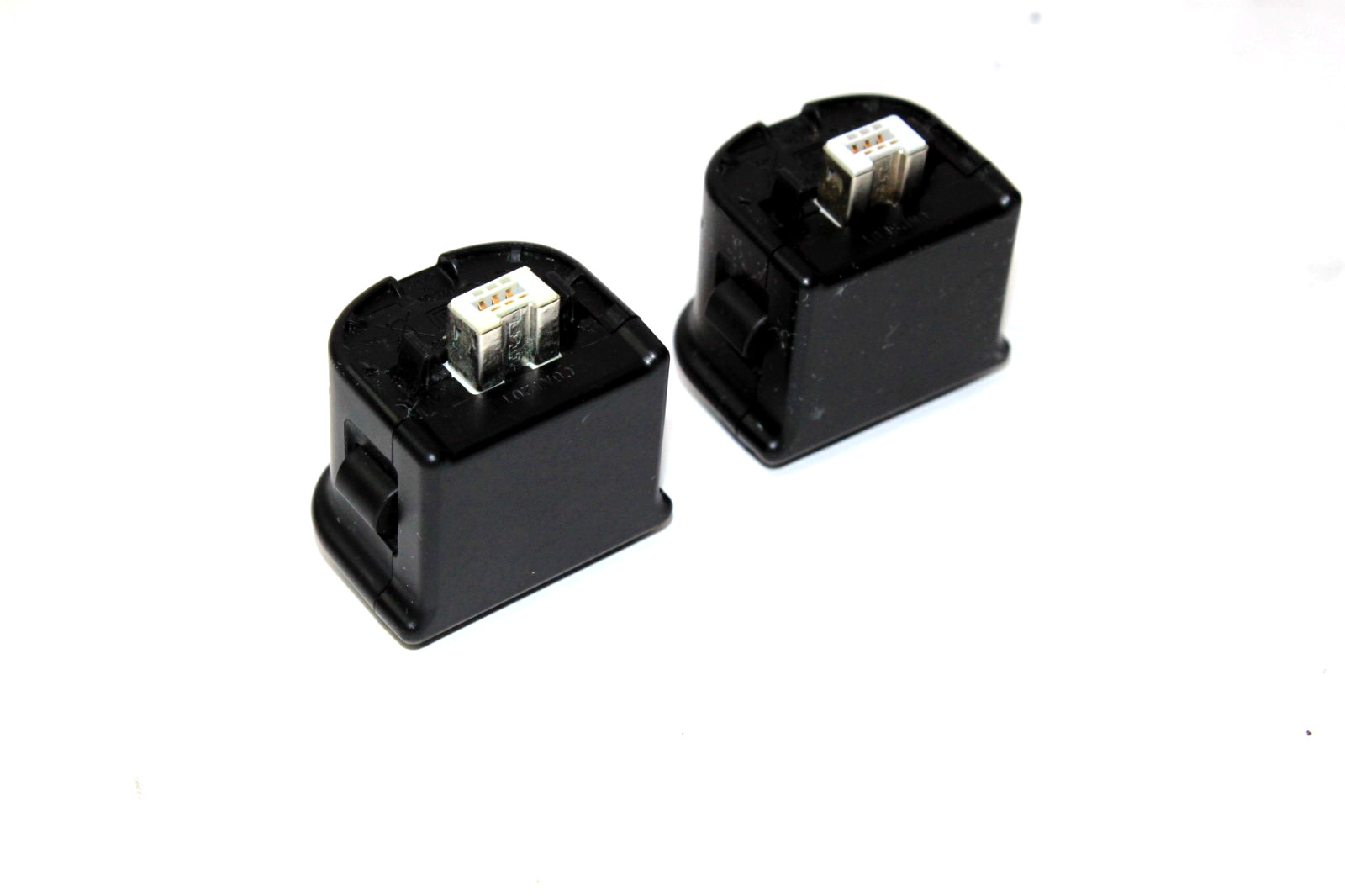 Set of 2 Nintendo Wii MotionPlus Adapter RVL-026 OEM Official Black Tested Works