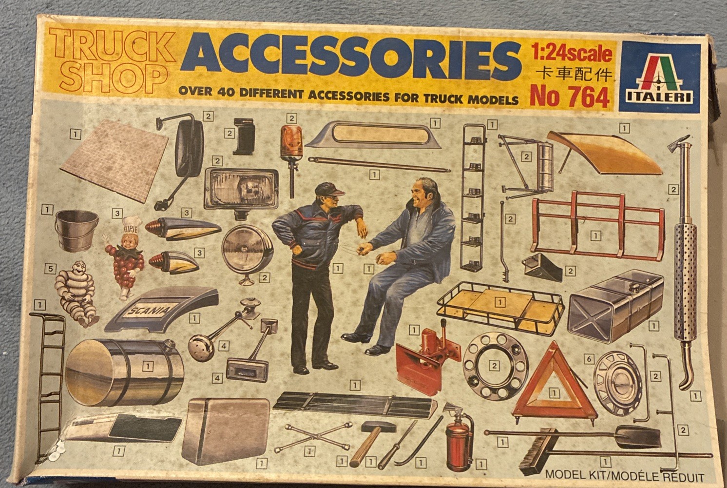 Italeri Truck Shop Accessories. 1/24. #764.