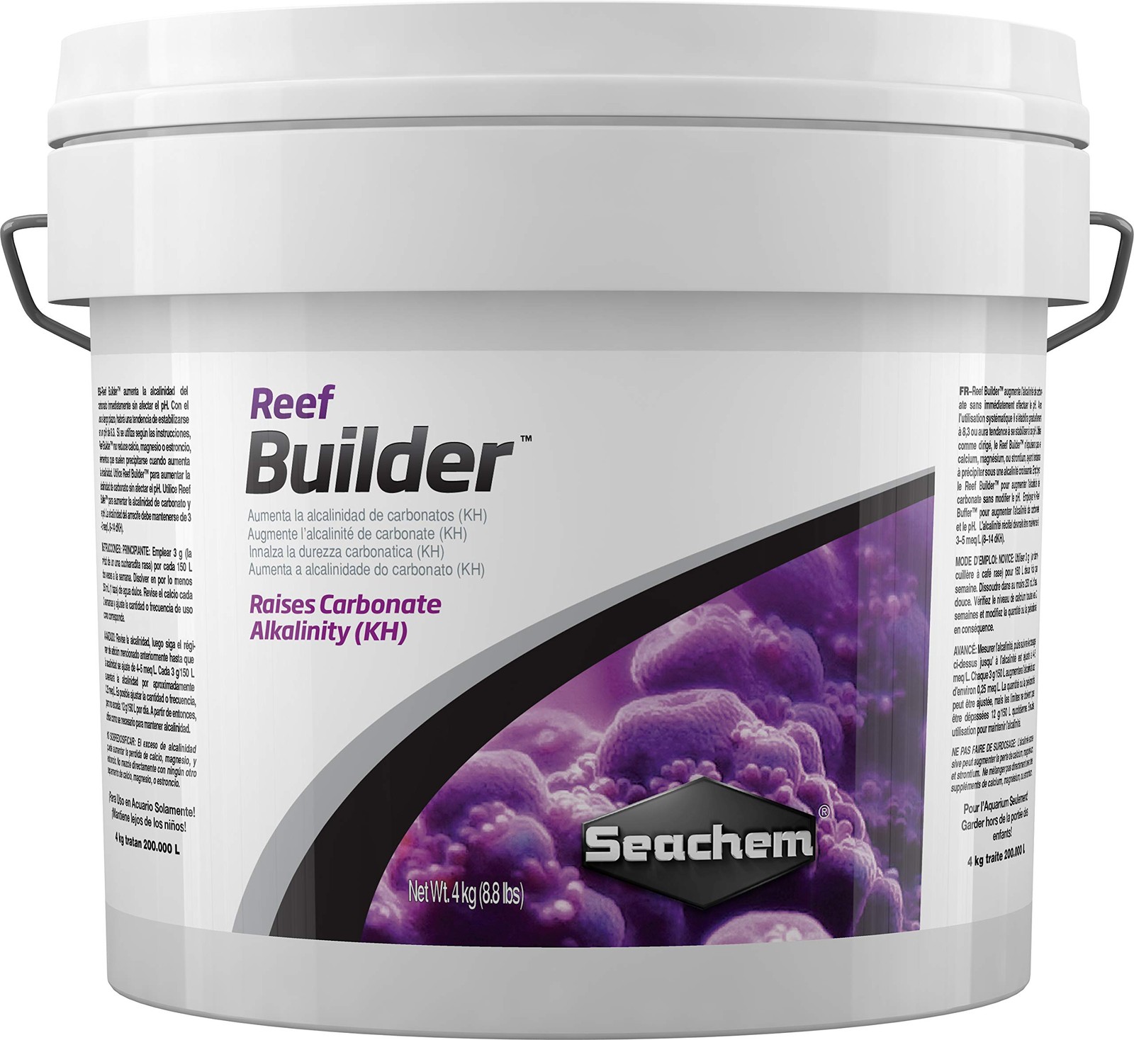 Seachem Reef Builder 4 kg / 8.8 lbs - Raises Alkalinity, Stabilizes pH 8.3