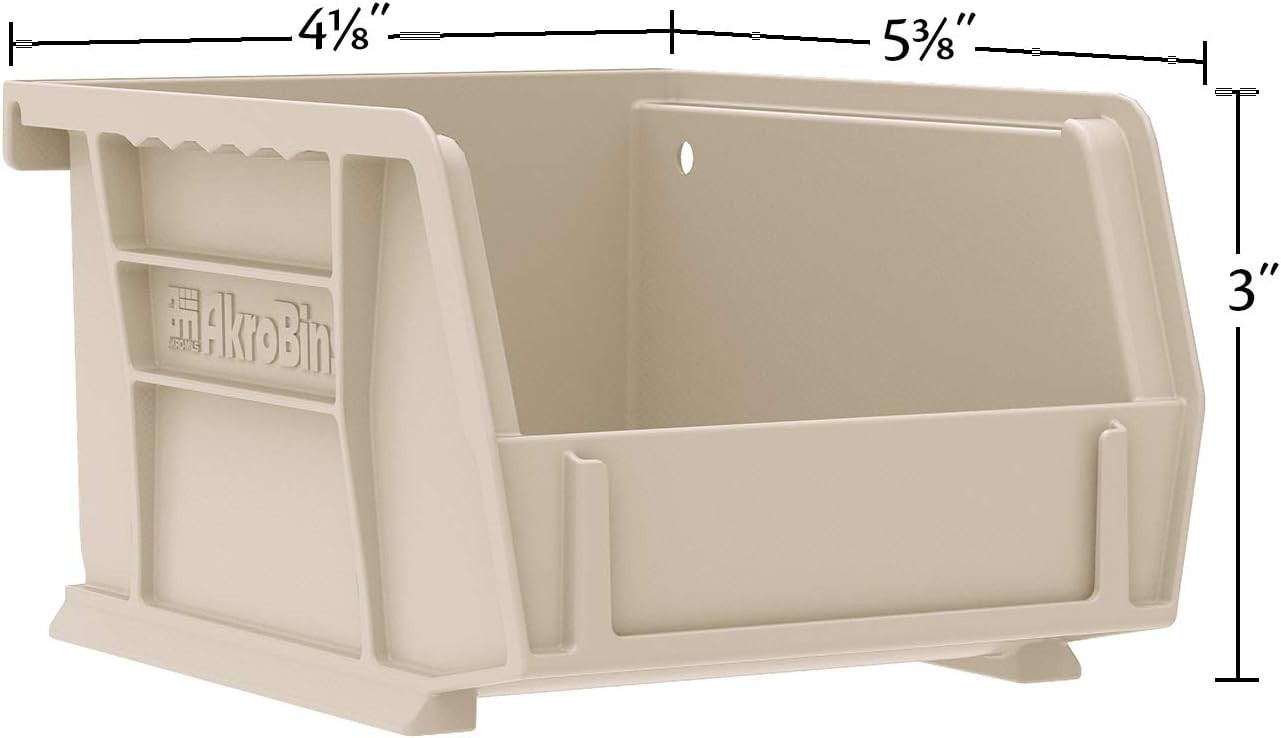 30210 AkroBins Plastic Storage Bins, Space-Saving Stackable Bins for Garage, ...