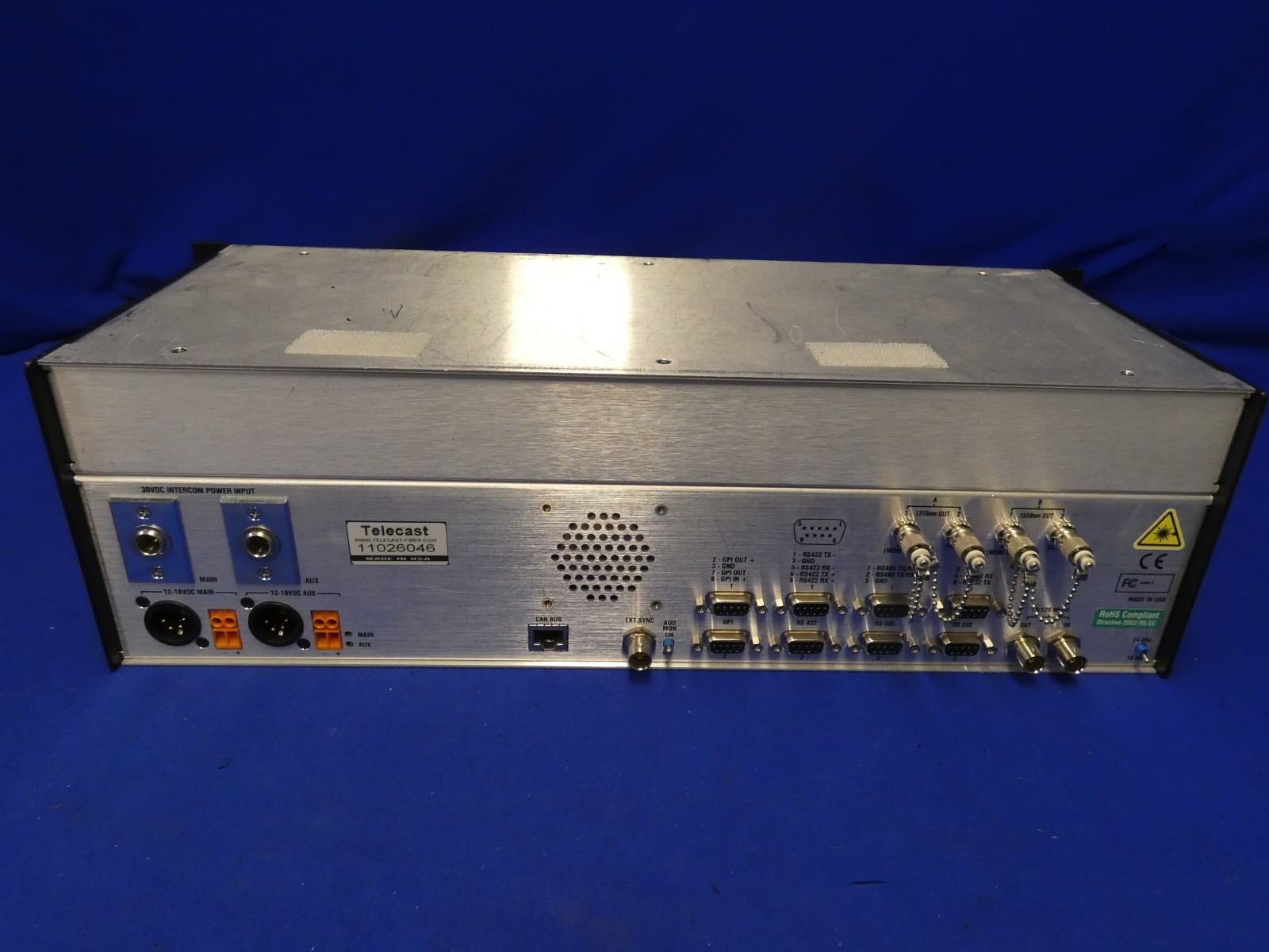 Telecast Fiber Adder II 882i Intercom Fiber System TX/RX
