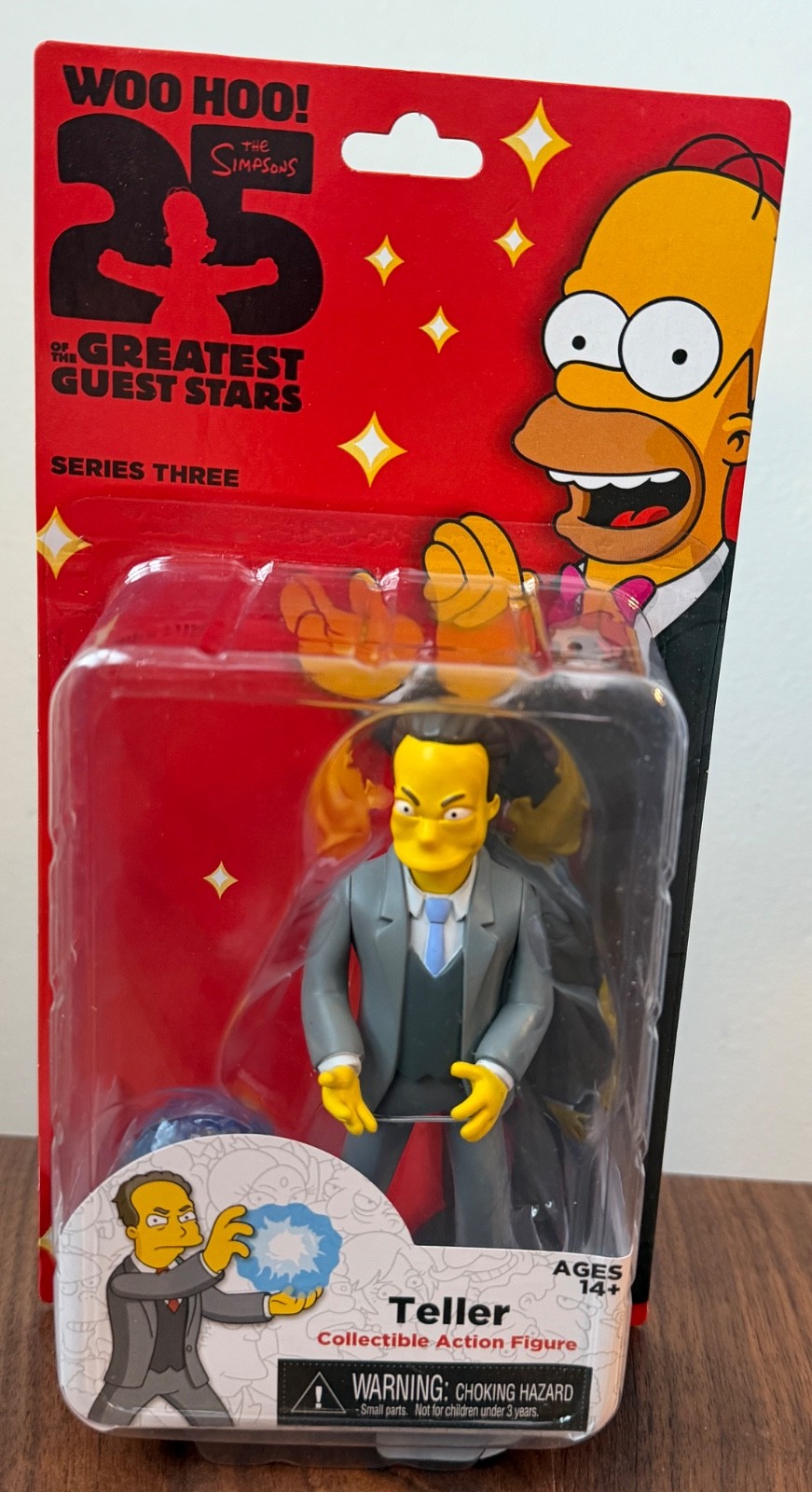 NECA Simpsons 25th Greatest Stars Teller the Magician Action Figure New