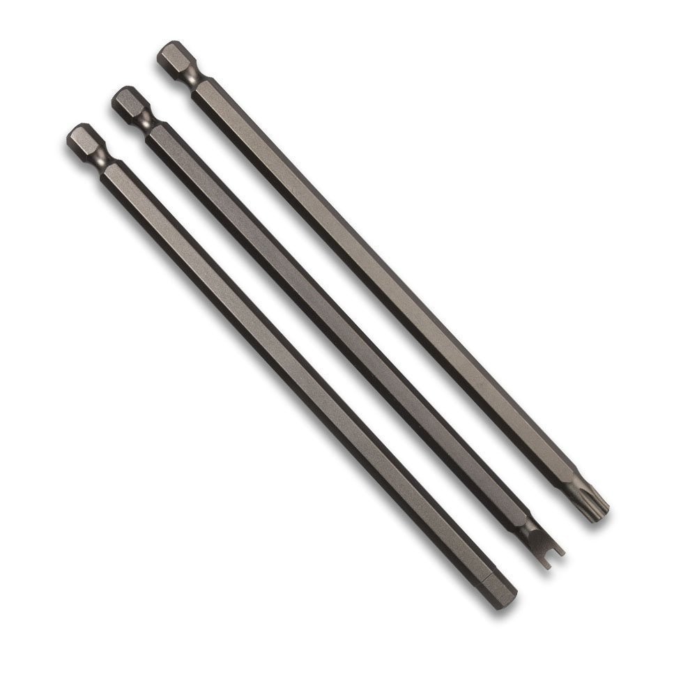 6" LONG HEX SECURITY BIT TOOL SET TORX TAMPER PROOF TORQUES TORQ PZ DRIVER POZI