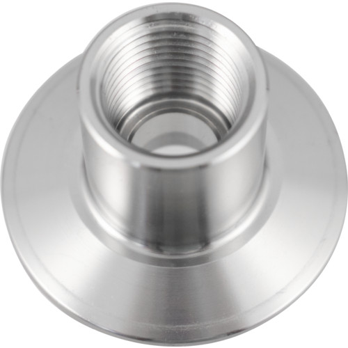 2" Tri-clamp X 1/2" female NPT adapter Fitting Stainless - 1/2 in FPT x 2 in TC