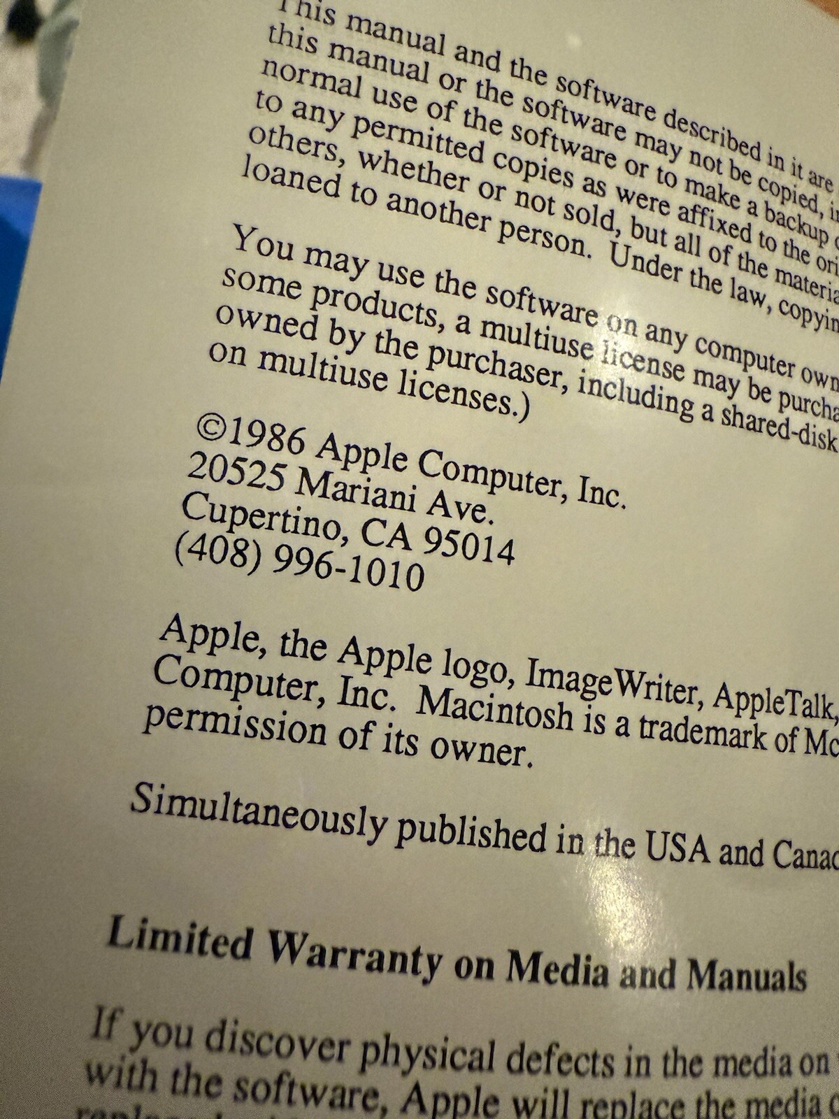 1986 Macintosh Plus Internal Disk Drive Upgrade MANUAL Mac 1986