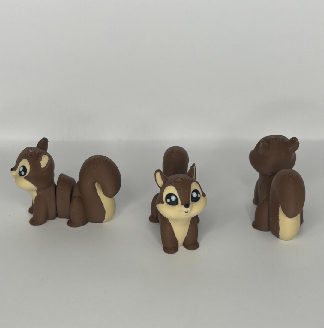 3D Printed Jiggle Pet Squirrel