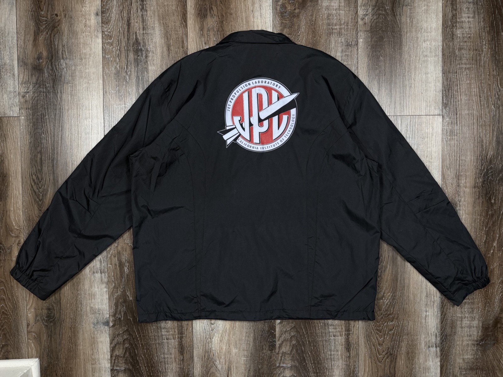 Jet Propulsion Laboratory Windbreaker Size XL Zip up Fleece Lined Cal Tech NASA