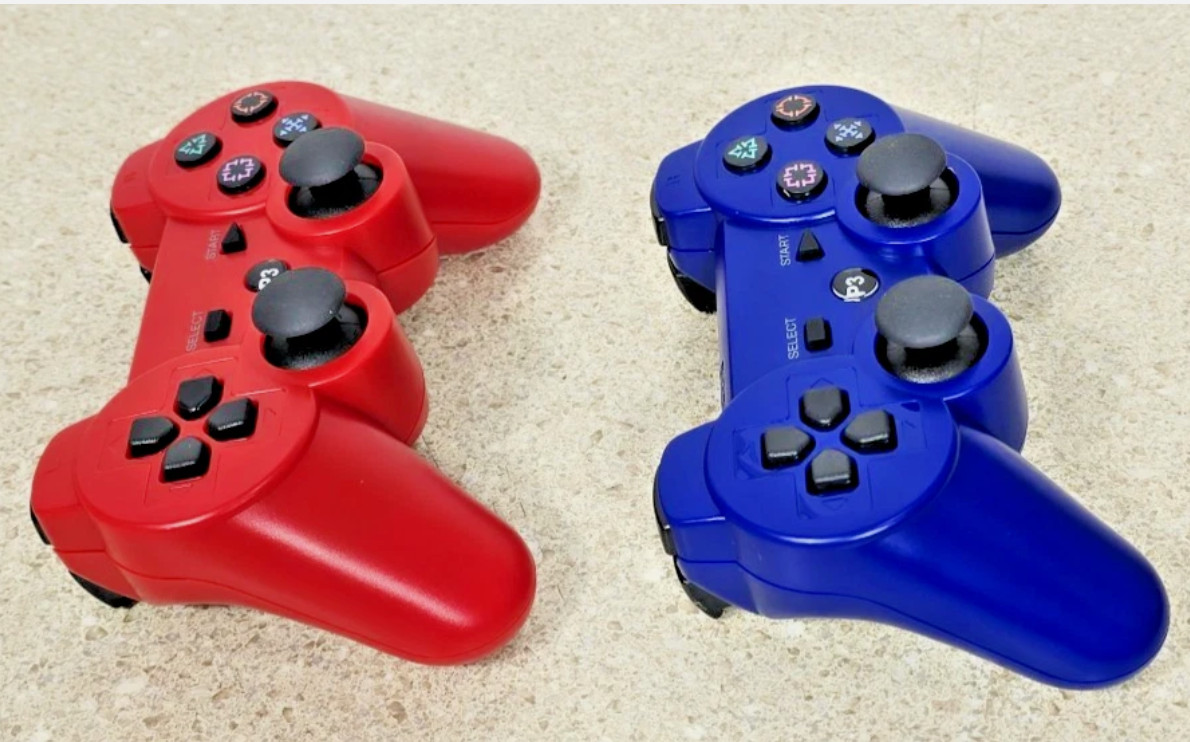 2 Wireless Controller for Sony PS3 Red/Blue PlayStation 3 - SEALED Controllers