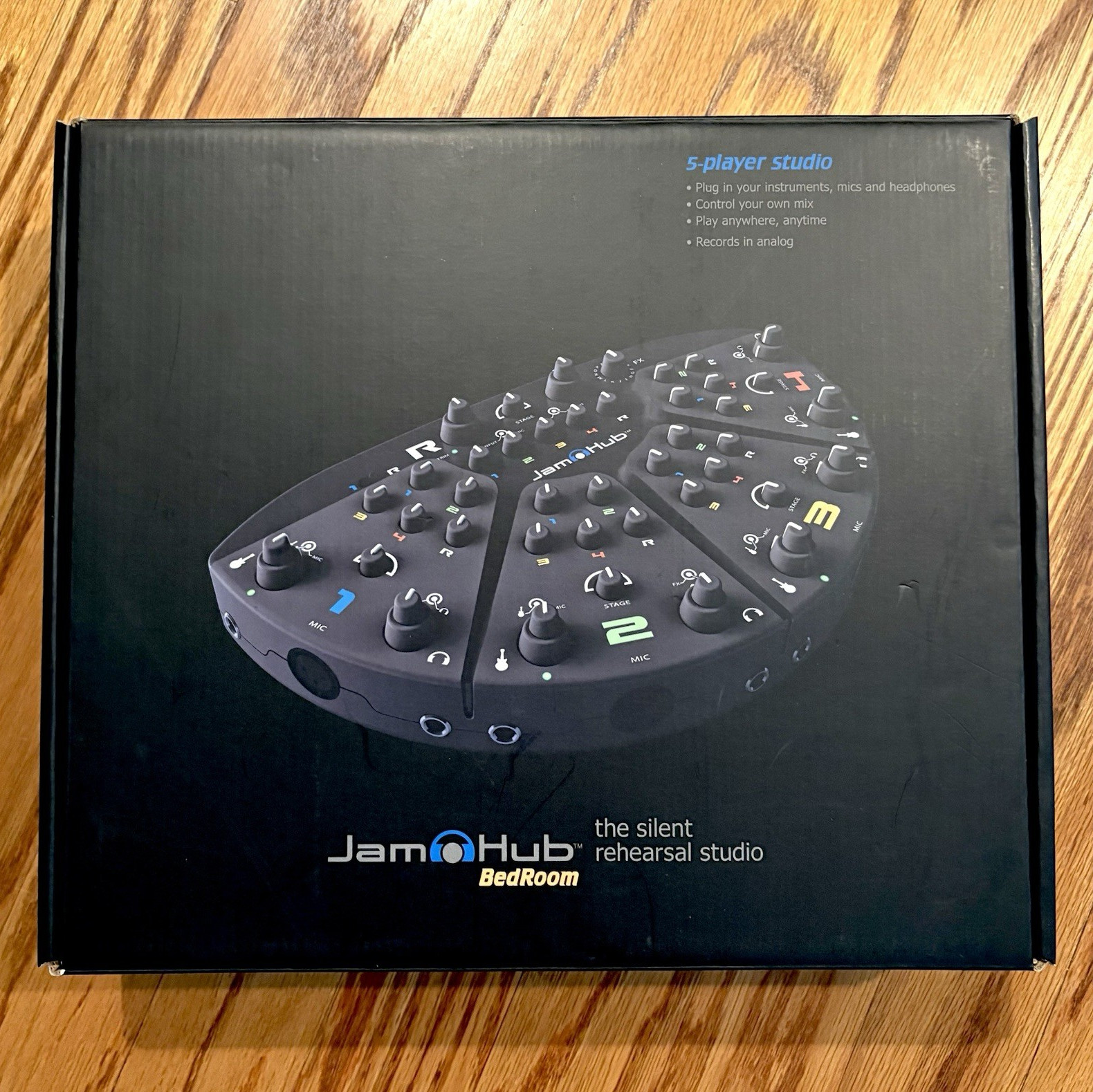 JamHub BedRoom 5-Player Desktop Silent Rehearsal Mixer w/ Built-in Effects