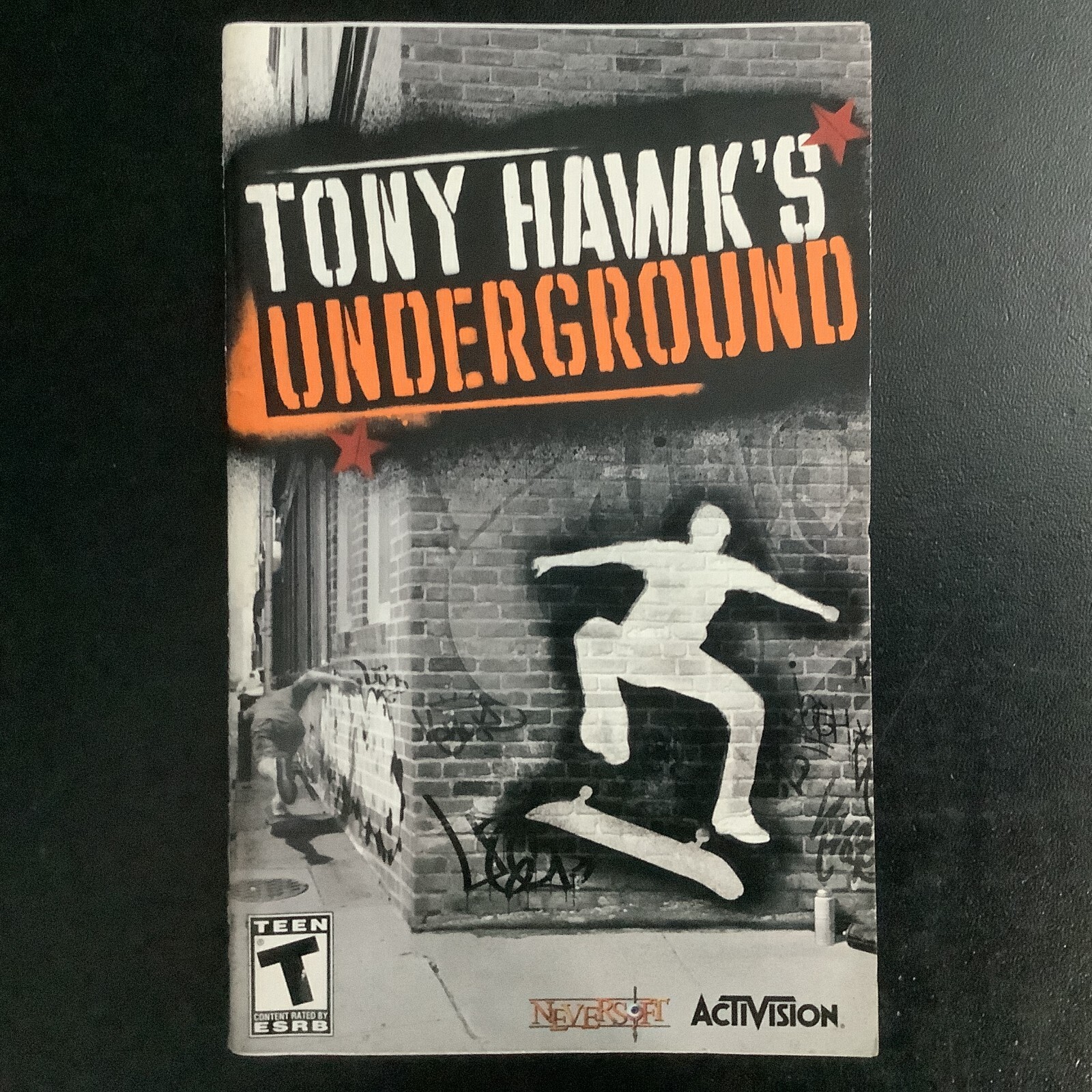Tony Hawk's Underground PS2 PlayStation 2 Instruction Manual Only