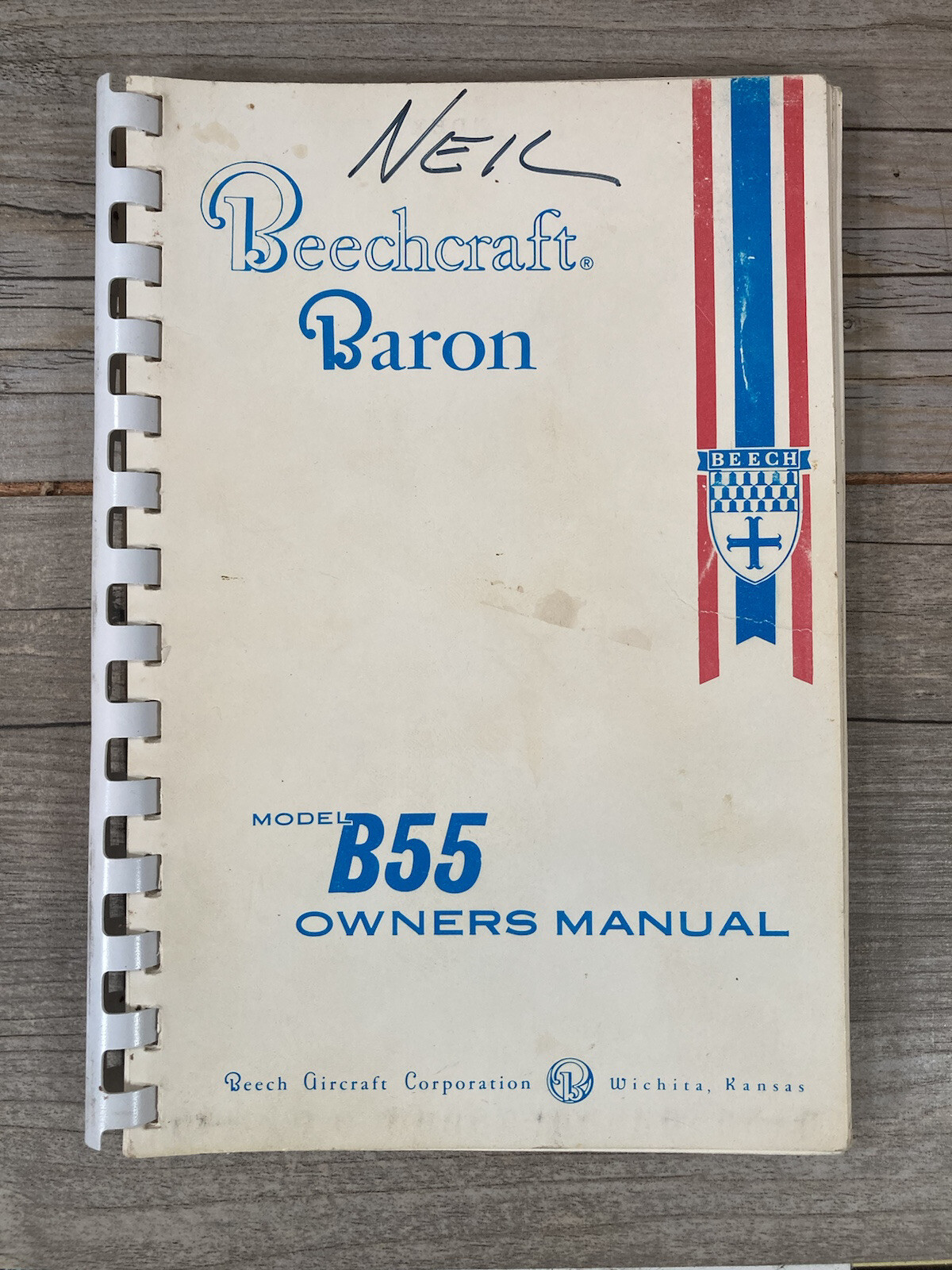 Beechcraft Baron B55 Owner's Manual Beech 55-590000-39 1963