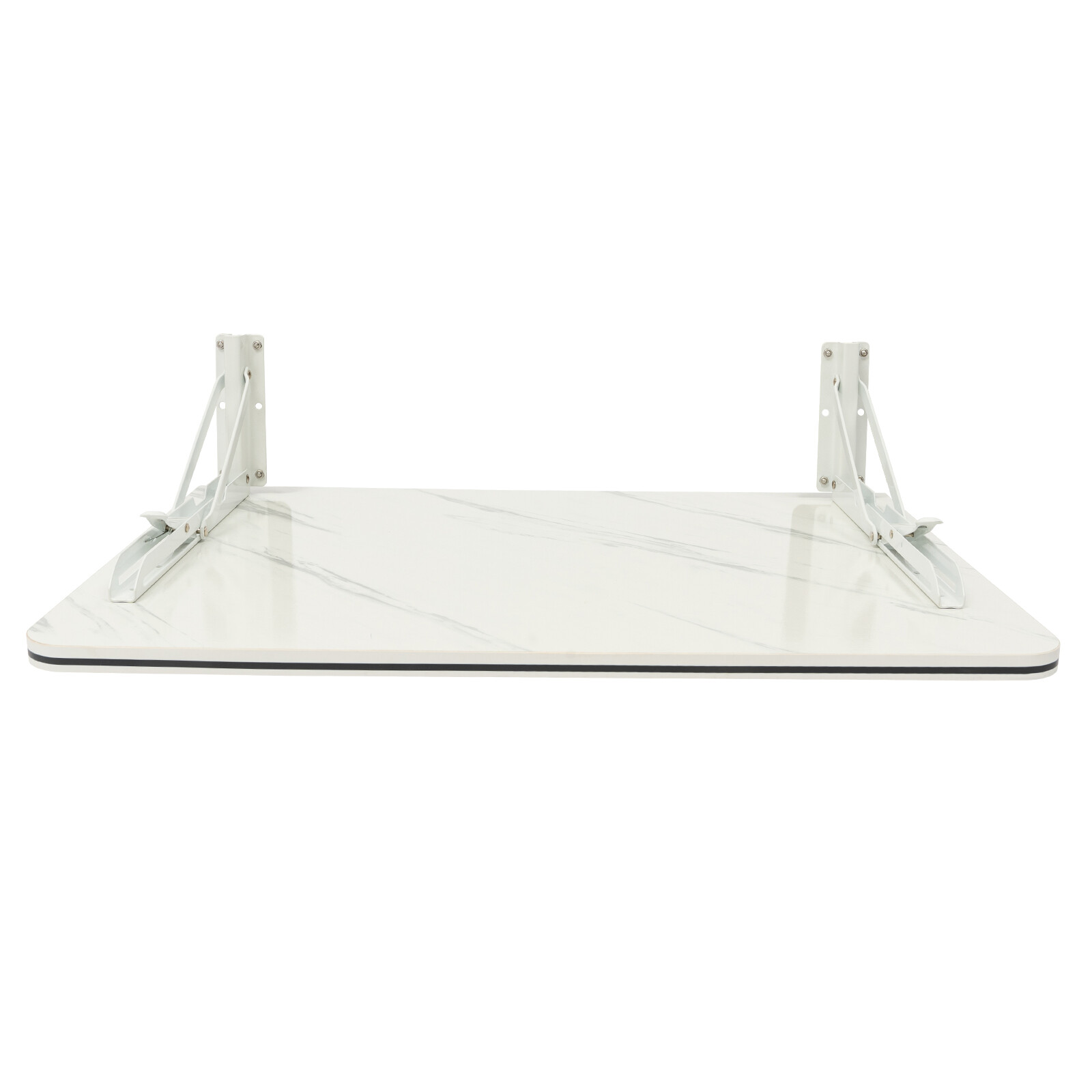 Wall Mounted Folding Table Floating Desk Drop Leaf Dining Table White 80*40cm