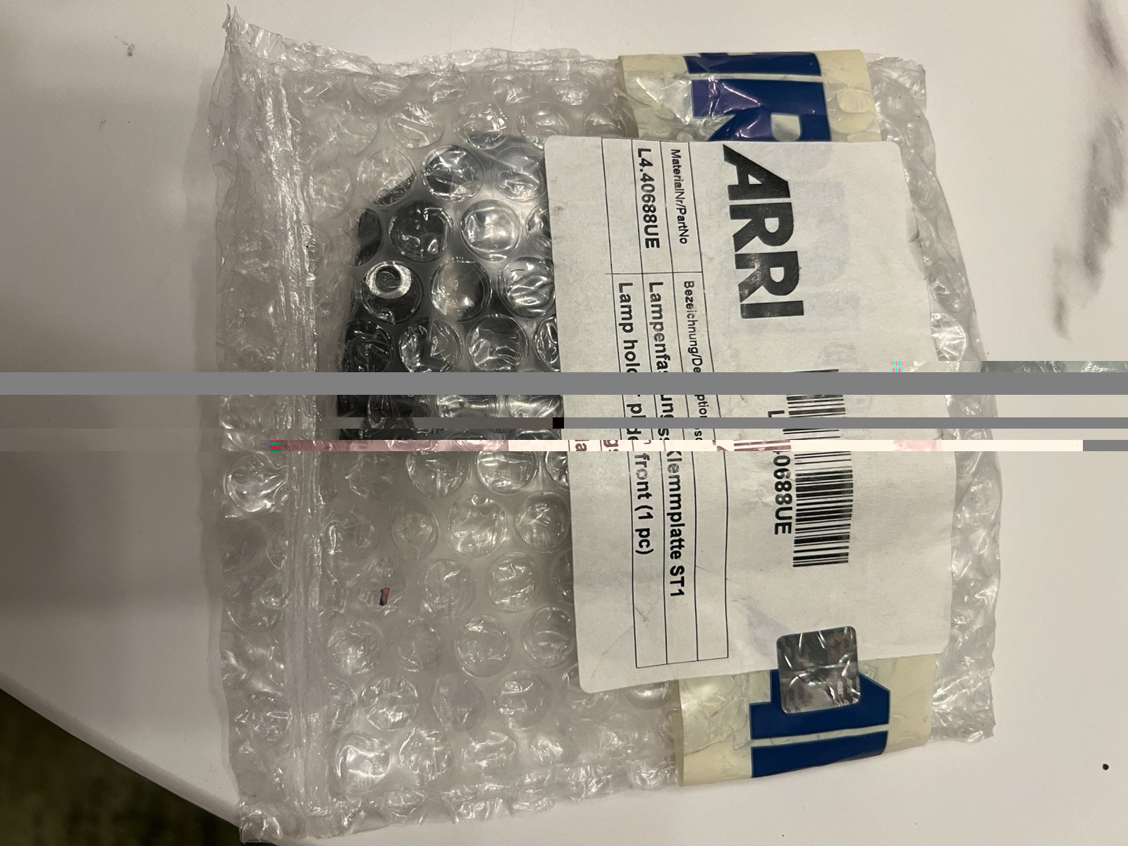 ARRI Lamp Holder Plate Front