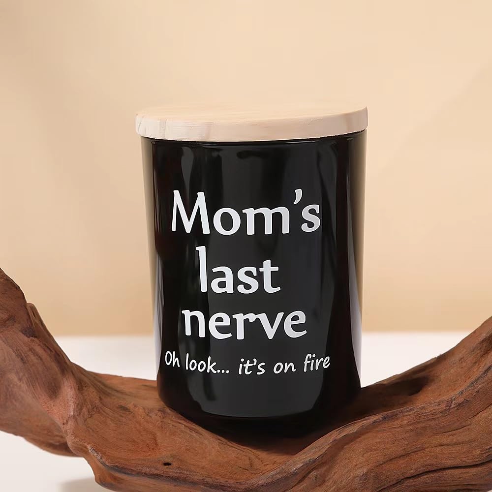 Moms Last Nerve Candle, Gifts for Mom from Daughter Son, Mothers Sandalwood
