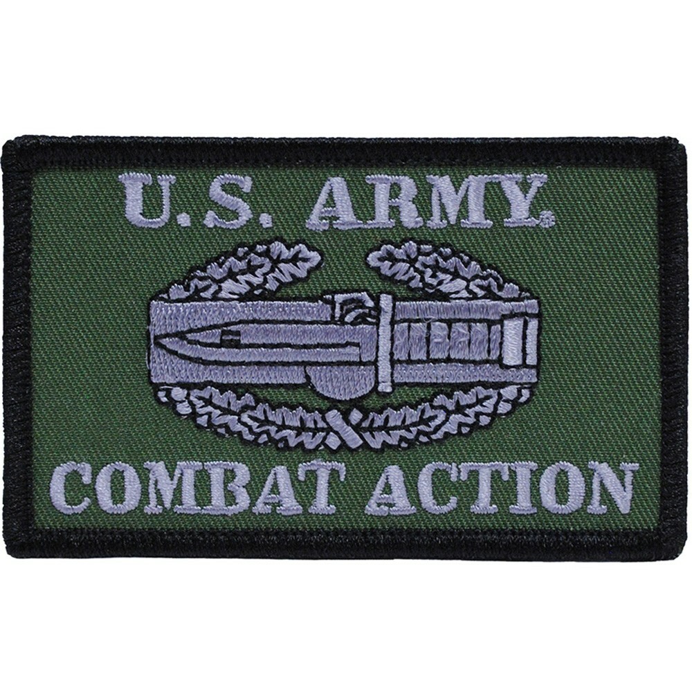ARMY COMBAT ACTION (SUBDUED) Embroidered Shoulder Patch (3-5/8")
