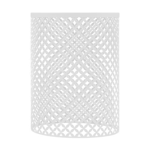3pcs White Metal Frame Accent Table Modern Iron End Table Outdoor Side Table US