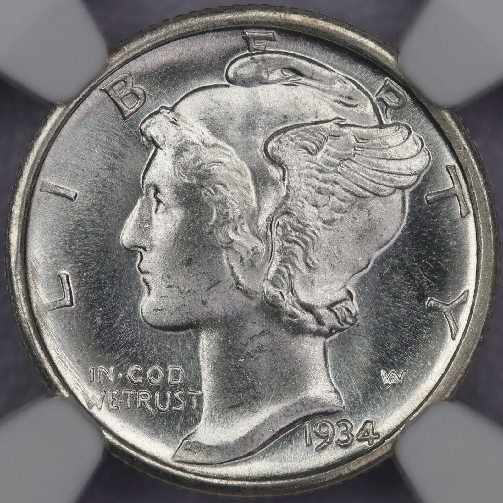 1934-D 10c Mercury Dime - NGC MS 65 STAR