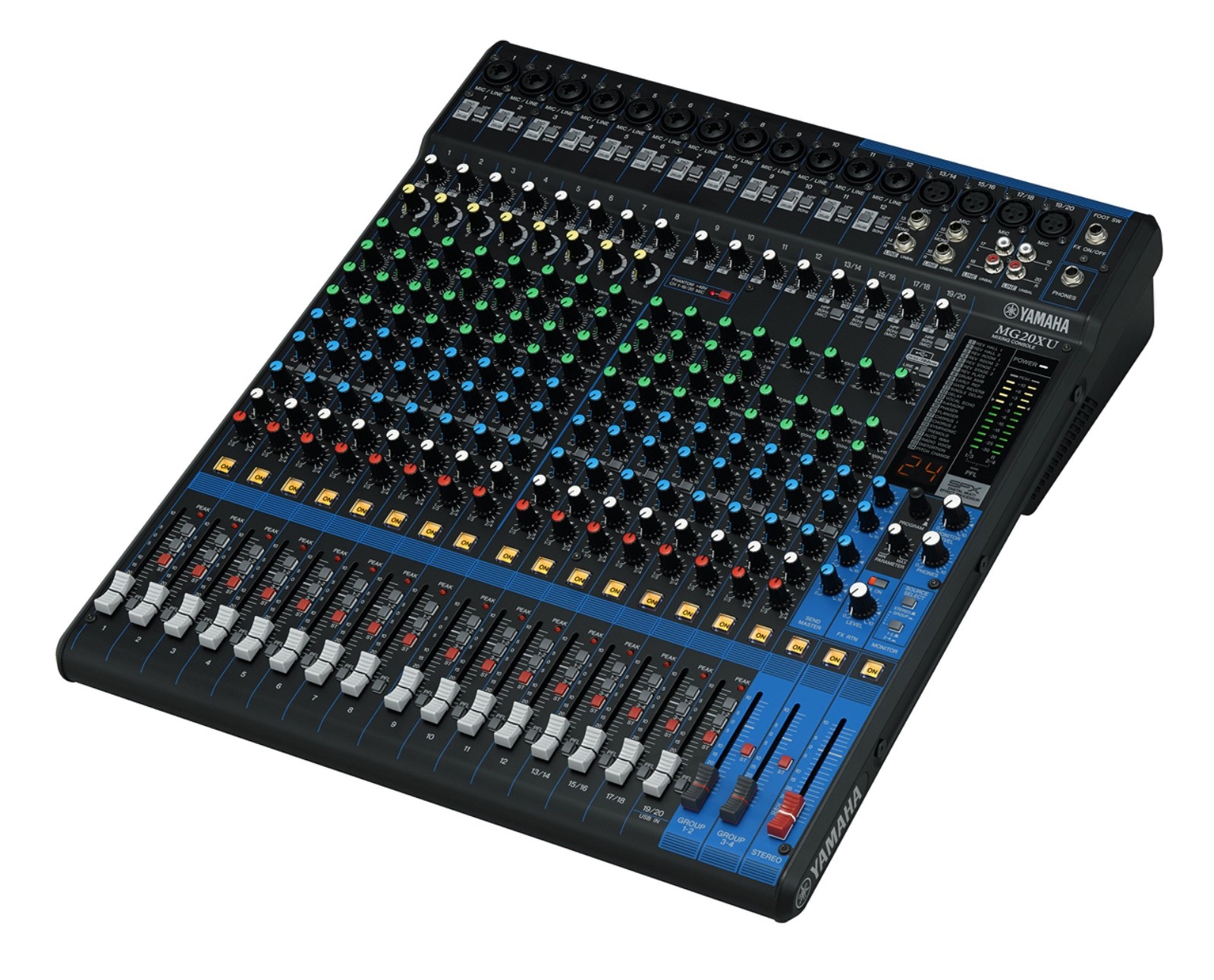 Yamaha MG20-XU 20-Channel Analog Mixer and FX Effects(loose volume slider)