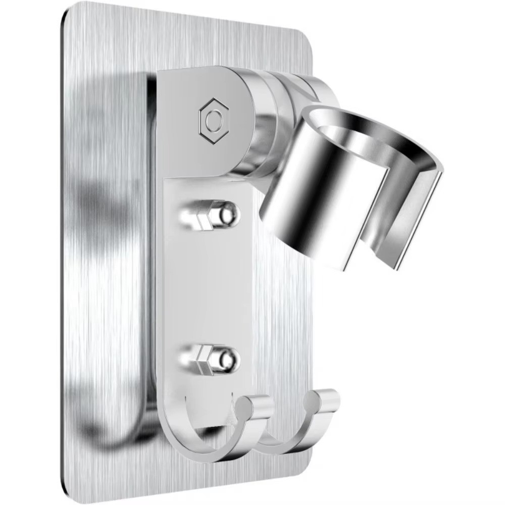 Adjustable Bathroom Shower Head Holder Self-adhesive Wall Mounted Shower Bracket