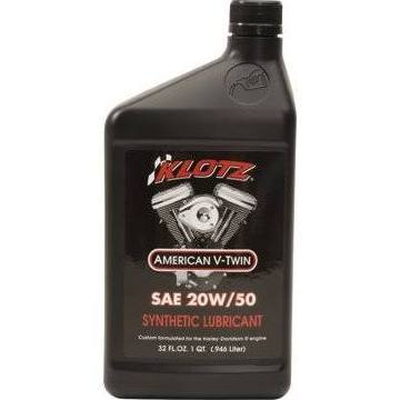 1 Quart of KLOTZ KH-2050 V-Twin Motorcycle TechniPlate Oil - 20W/50 - 32 oz