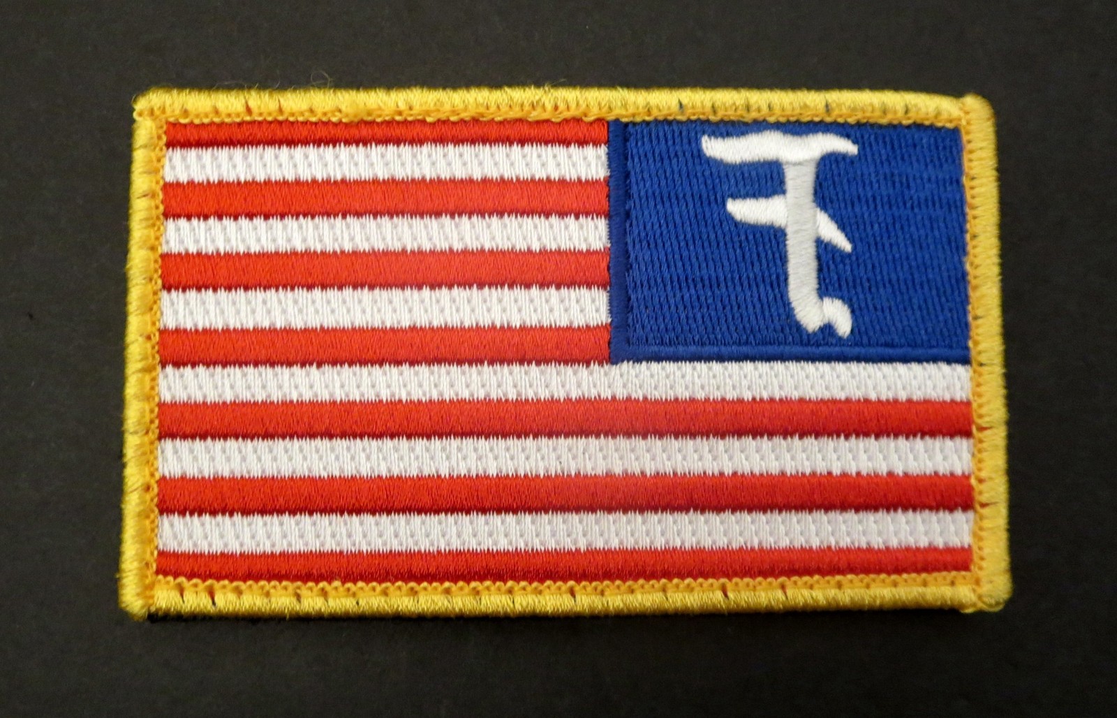 AUTHENTIC FORWARD OBSERVATIONS GROUP REVERSE US FLAG PATCH AMERICAN 'F' FLAG FOG