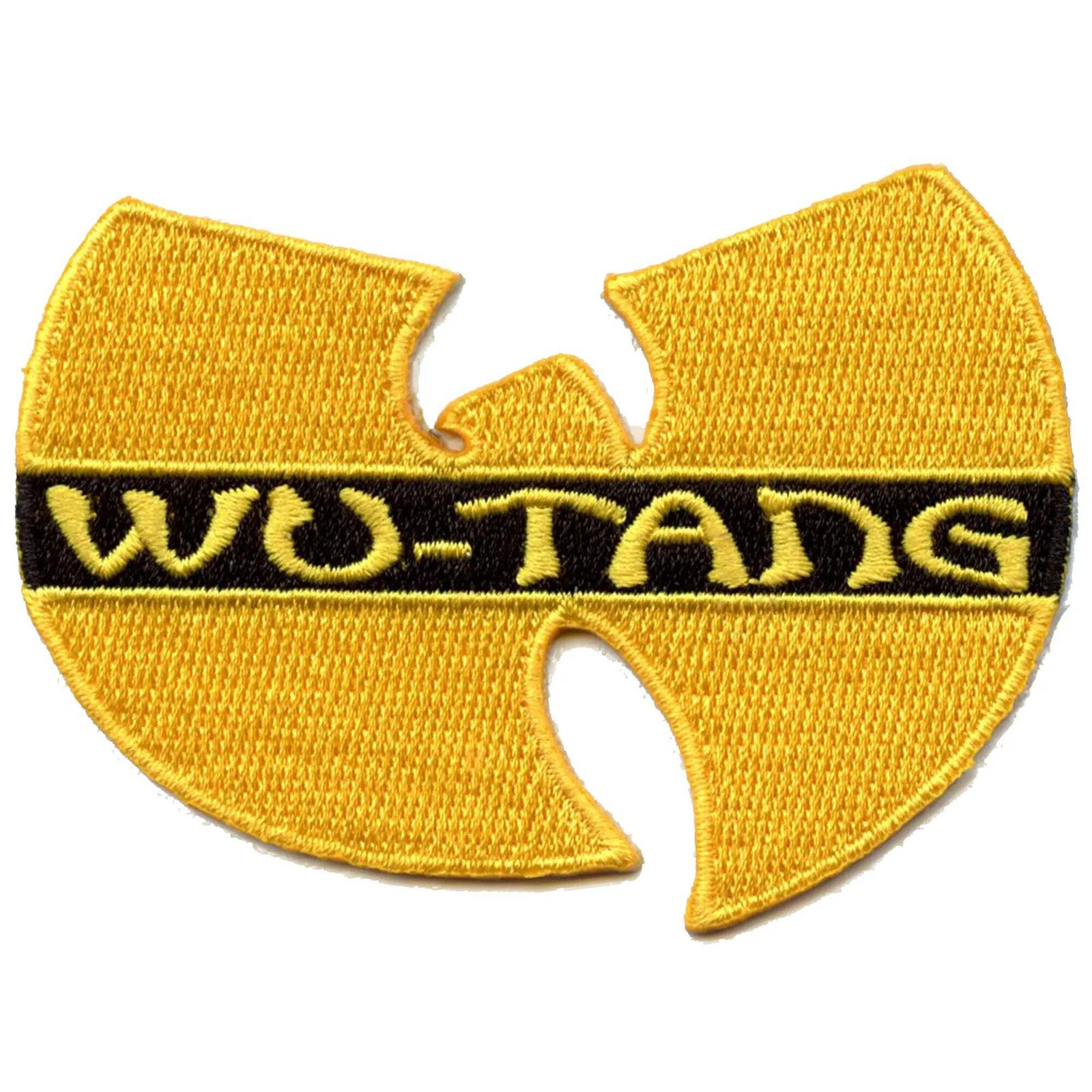 Wu-Tang Clan Music Patch Hip Hop Yellow Logo Embroidered Iron On