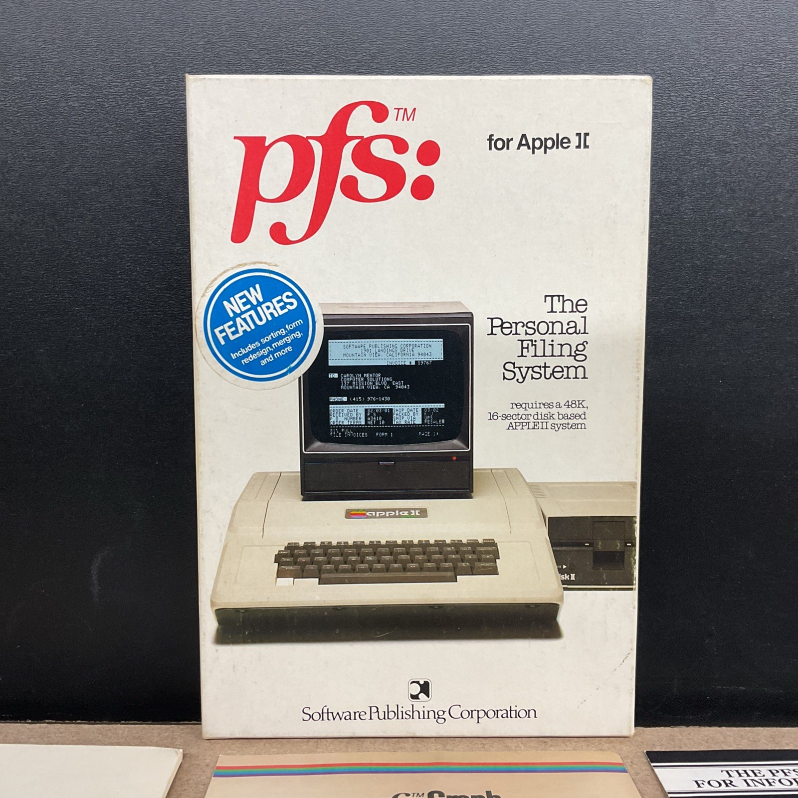 Software Publishing Corporation PFS For Apple II The Personal Filing System