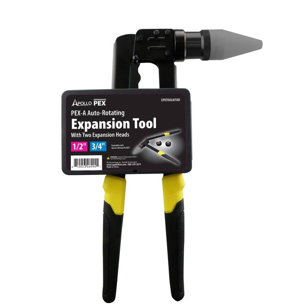 Apollo PEX-A Expansion Tool Kit 1/2 in. & 3/4 in. Expander Heads