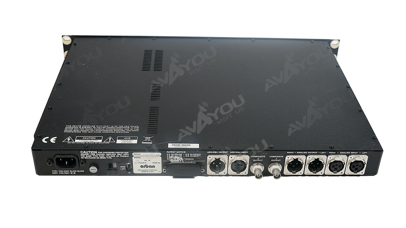 Orban OPTIMOD 2200DE/U FM Broadcast Digital Audio Processor Compressor Limiter