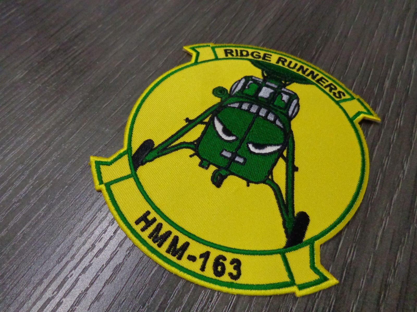 USMC Medium Helicopter Squadron HMM-163 Ridge Runners PVC Self Attaching Patch