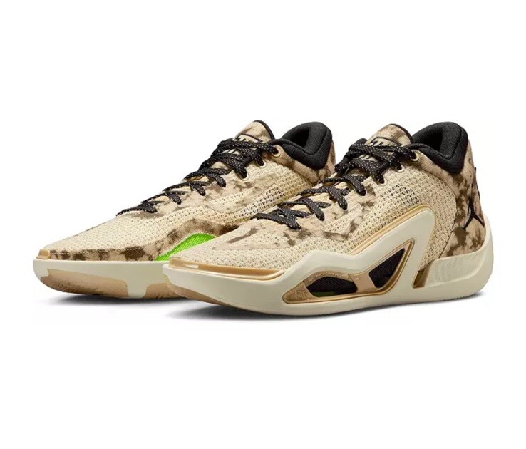 Men Nike Jordan Tatum 1 Basketball Shoes Fossil/Black/Sesame DZ3320-200