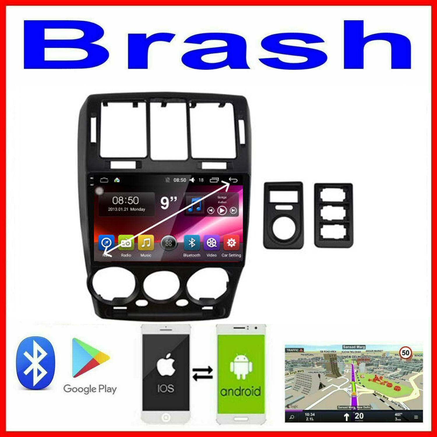 HYUNDAI GETZ 2002-2011  GPS APPLE CARPLAY ANDROID AUTO CAMERA ODB DAB TPMS DVR
