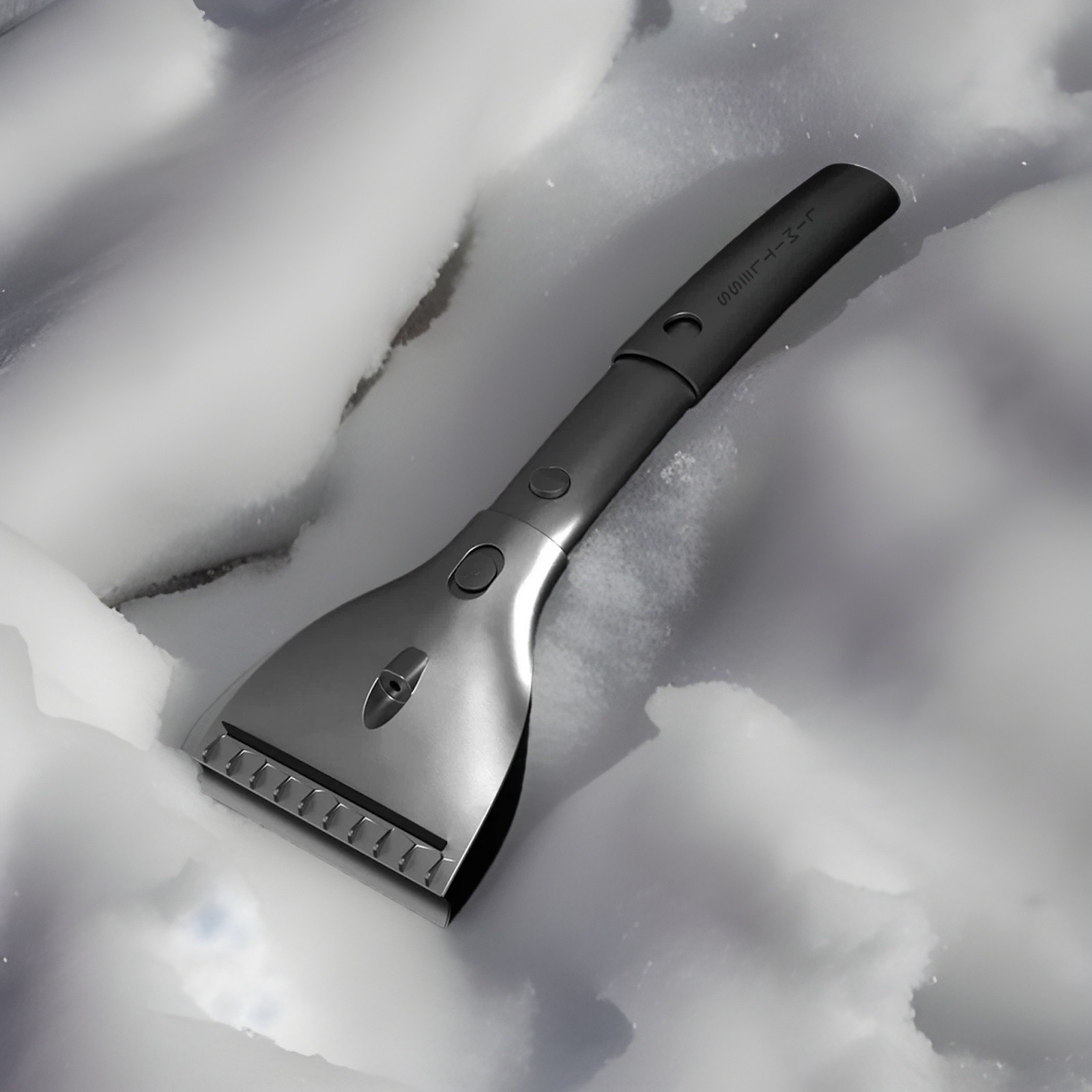 Heated Ice Scrapper & Squeegee w/ Extendable Handle NEW NAVY color by Limitless