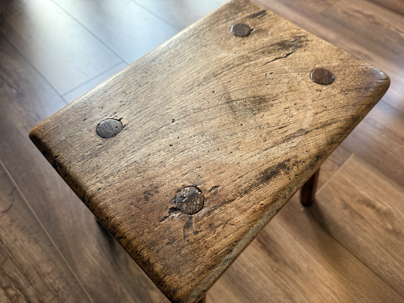 Beautiful 19th Century Oak Milking Stool