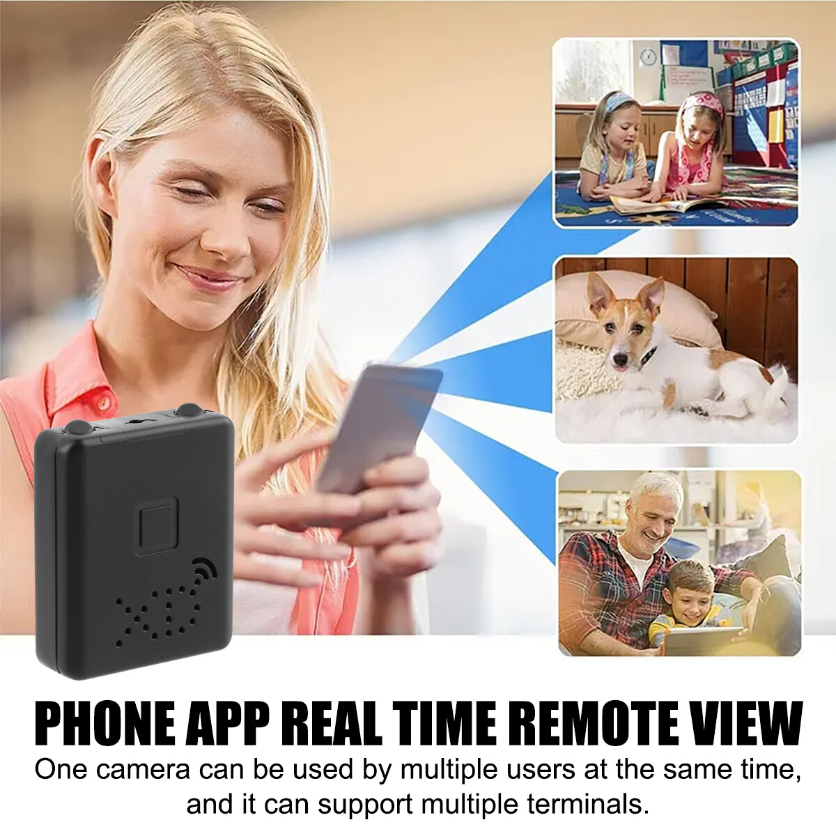 Wireless Camera Wifi IP Home Security 1080P HD Night Vision Small Camera Motion