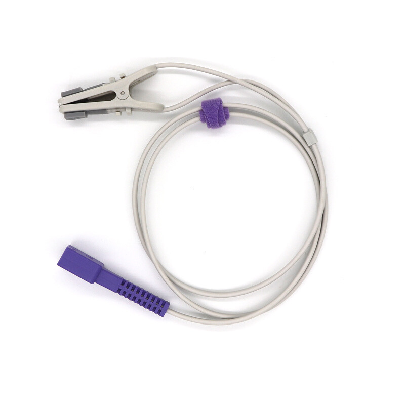 Fit For 9Pin N-180, N-190 Adult Ear Clip Oximax SpO2 Sensor 1 Meter