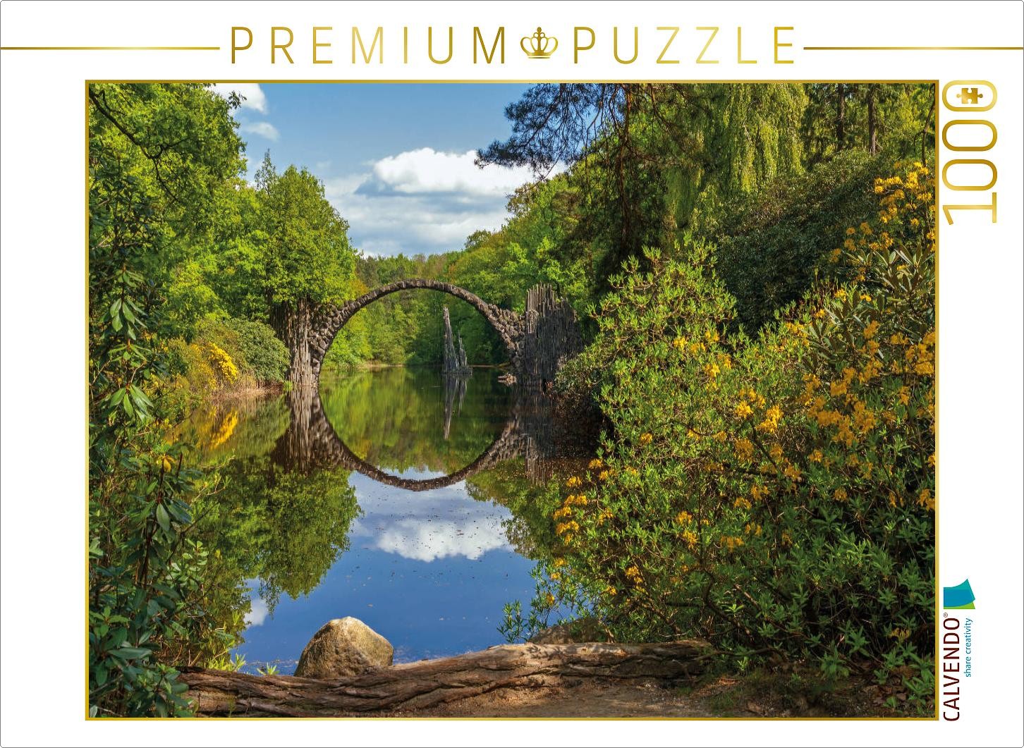 CALVENDO Puzzle Rakotzbrücke im Rhododrendronpark Kromlau | 1000 Teile Lege-Größ