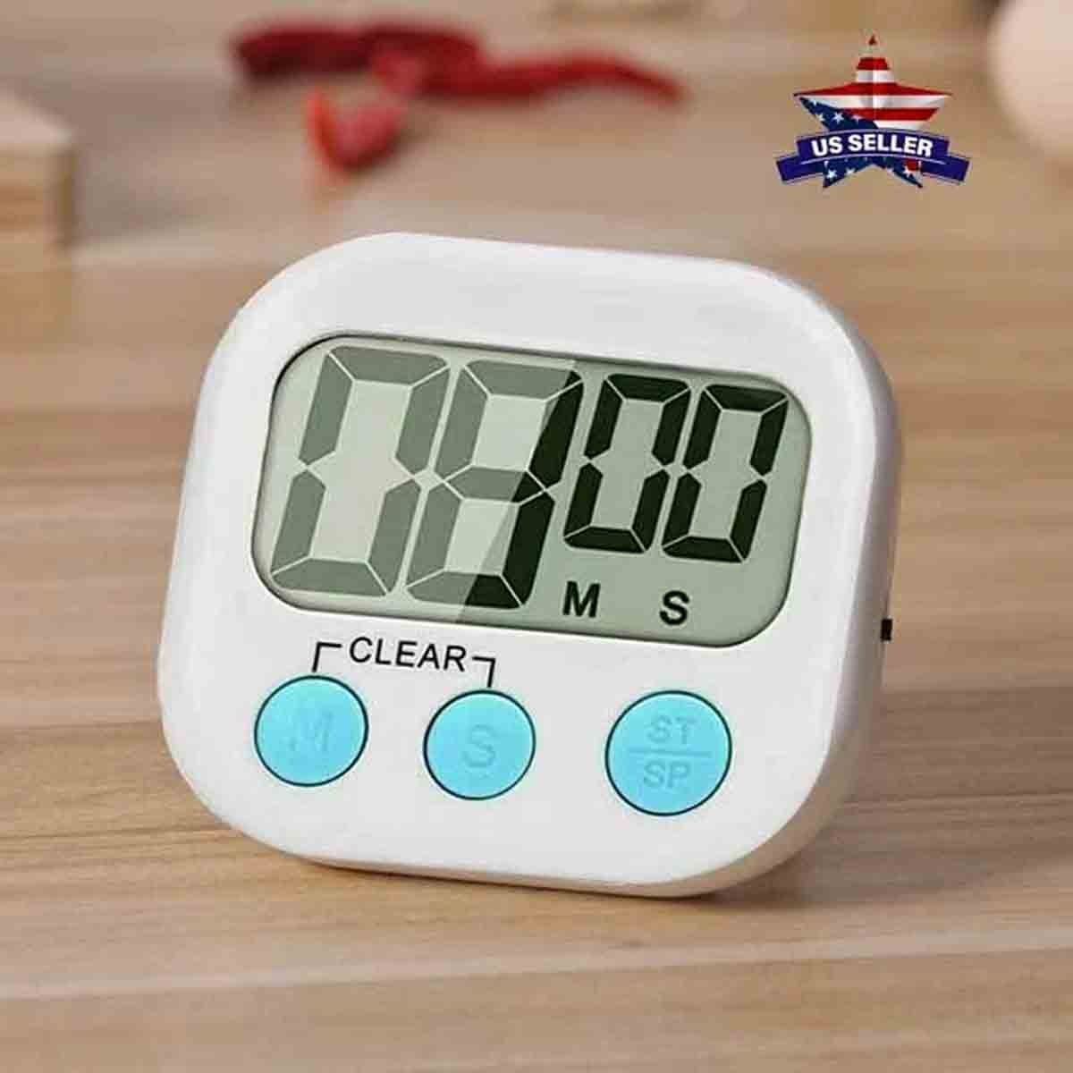 2 pcs Mini timer home office kitchen soup exercise cooking countdown US