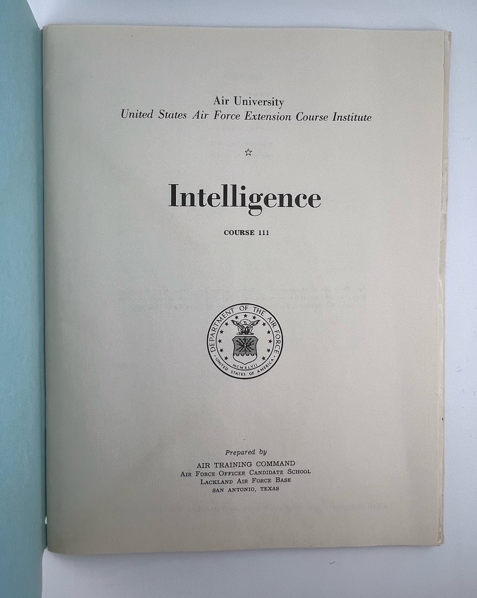 USAF Extension Course Institute Books: Intelligence, Expression, & Leadership