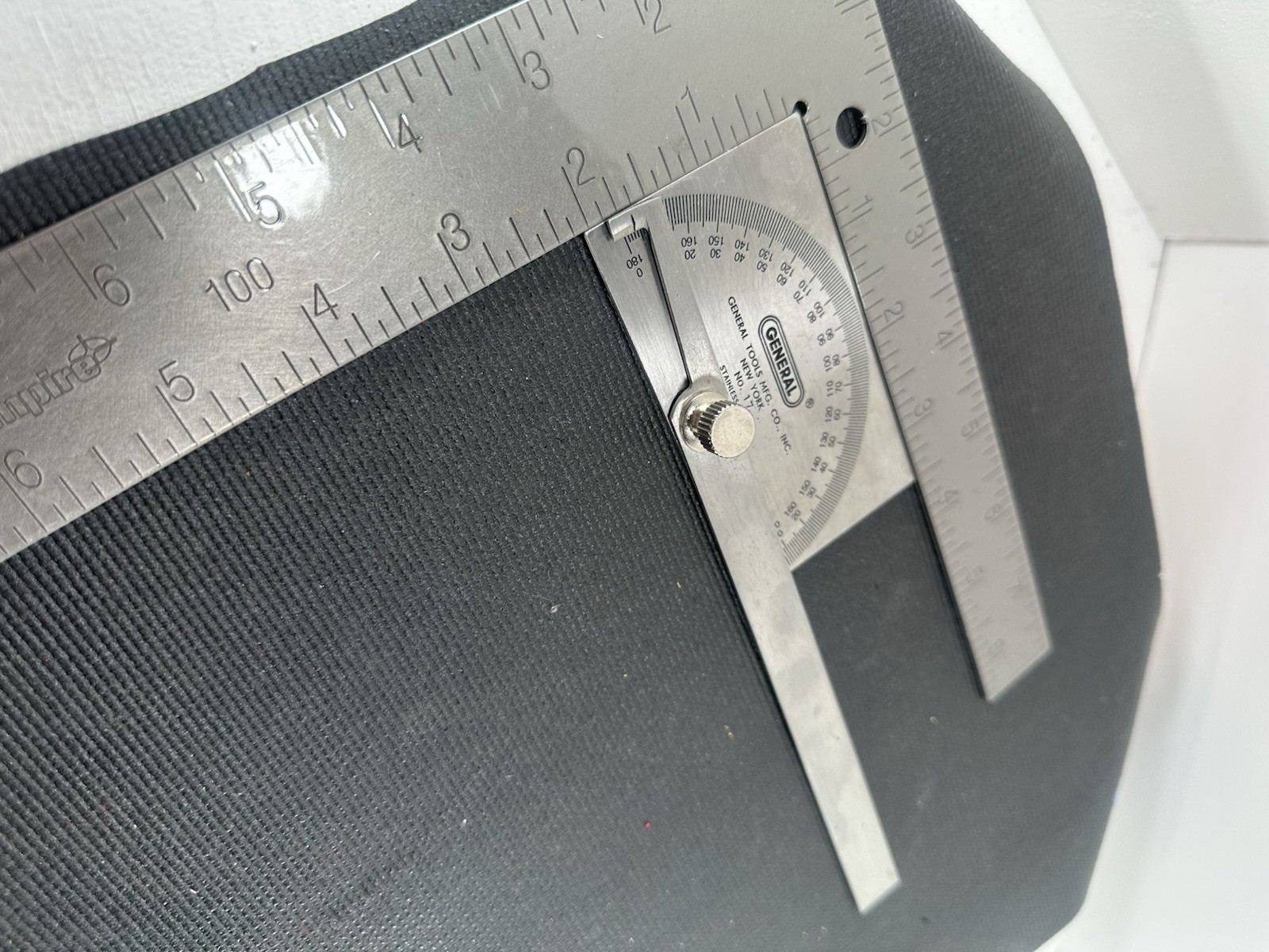 Vintage General Tools No. 17 Stainless Steel Protractor Head Adjustable Angle