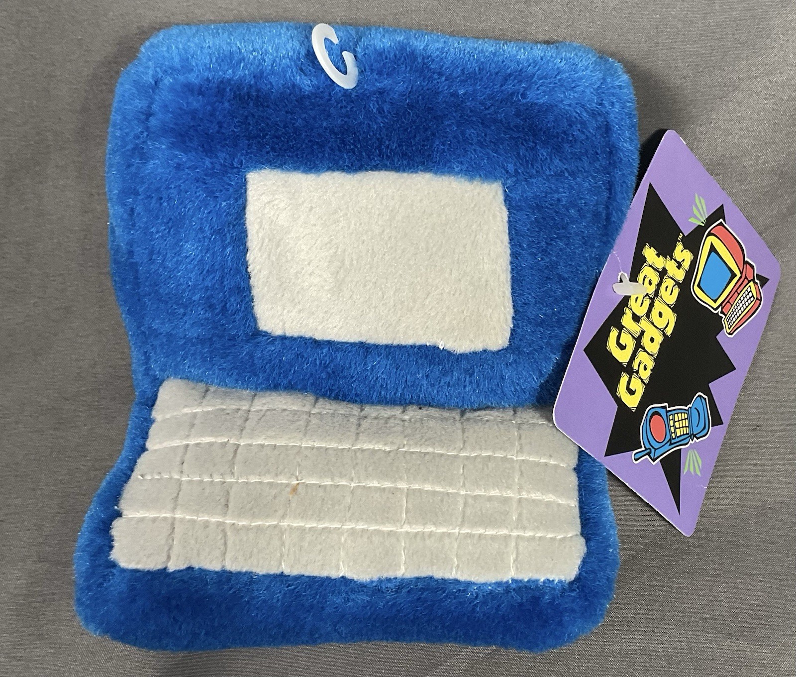 Great Gadgets Plush Laptop Computer Tech Novelty Desk Toy  Blue - NOS