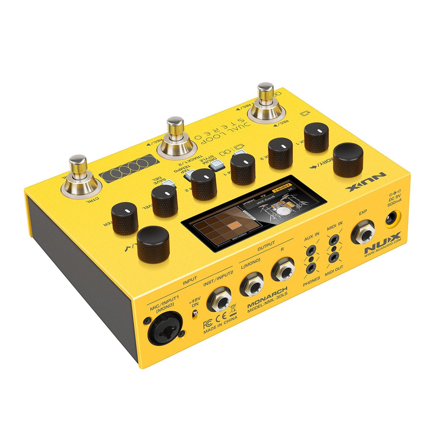 NUX Dual Loop Stereo Looper Guitar Effect Pedal with Effects