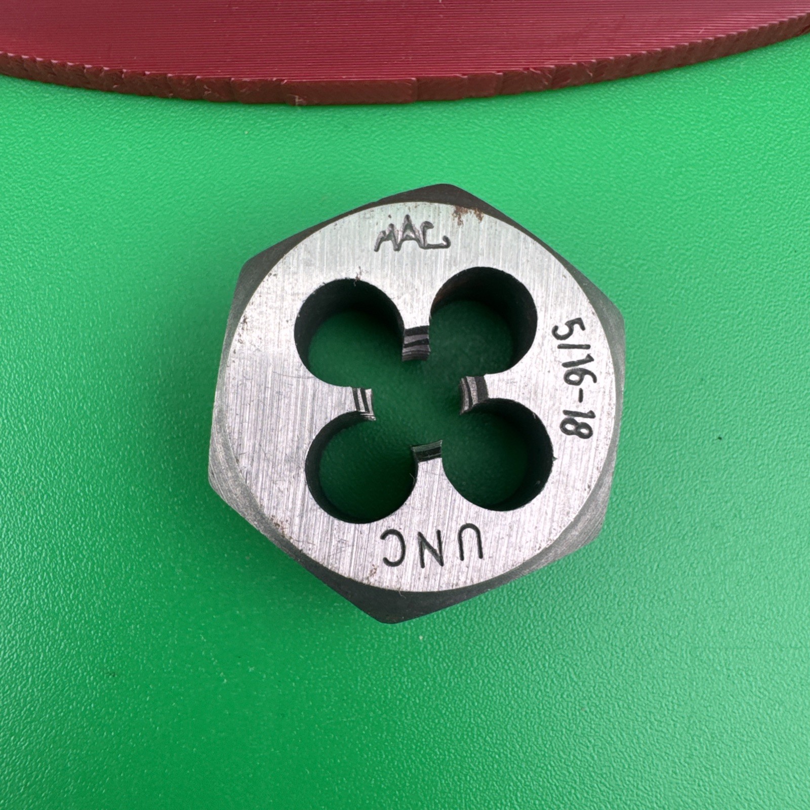 Mac Tools 6527DIA SAE Hexagonal Die 5/16"-18 NC - 1" Shank
