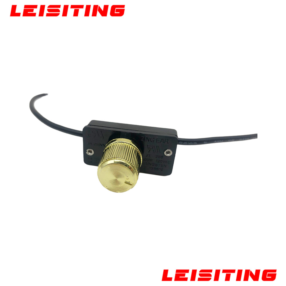 NEW 500W   ZE-256 Rotary Dimmer Light Lamp Switch Brass 1-2-3 Gear