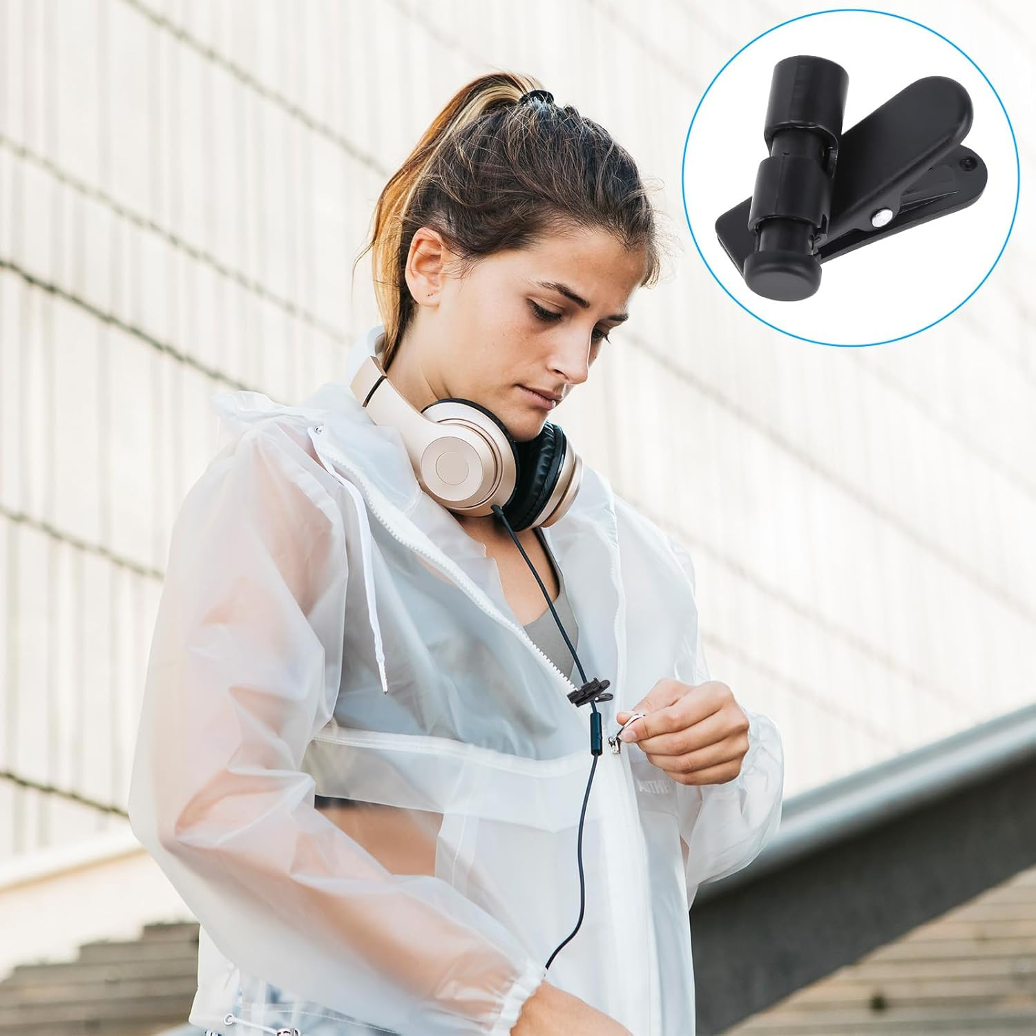 5 Pack Headphone Clips Headset Cable Clips for Earphone Wire Clips Cable Cord Cl
