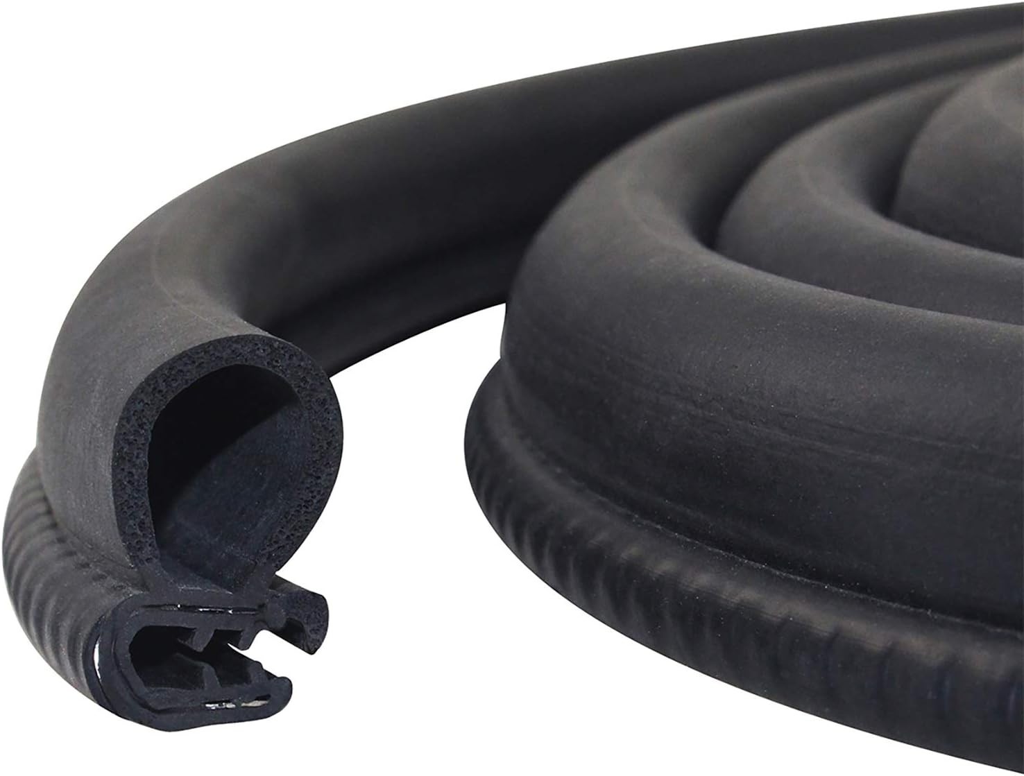 20 Ft Weather Resistant Automotive Door Seal Strip - Easy to Install Rubber Trim