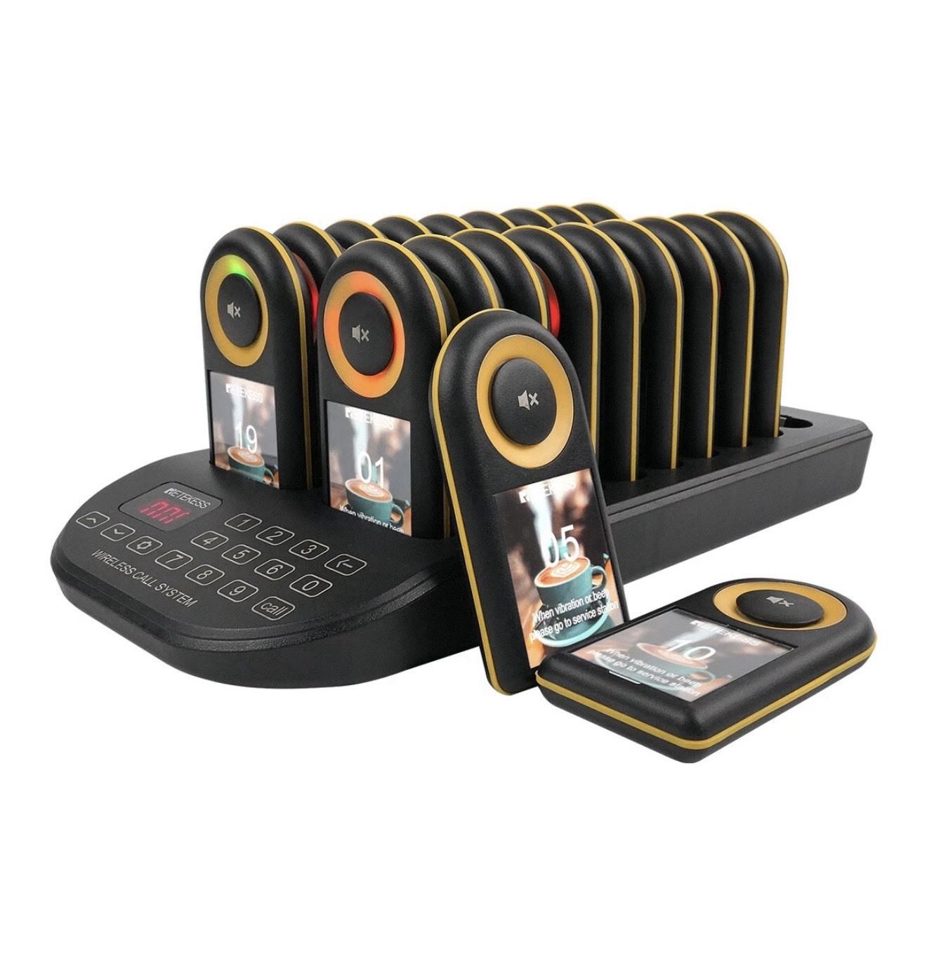 RETEKESS TD169 wireless calling system pager for restaurant PC function 20 Pager