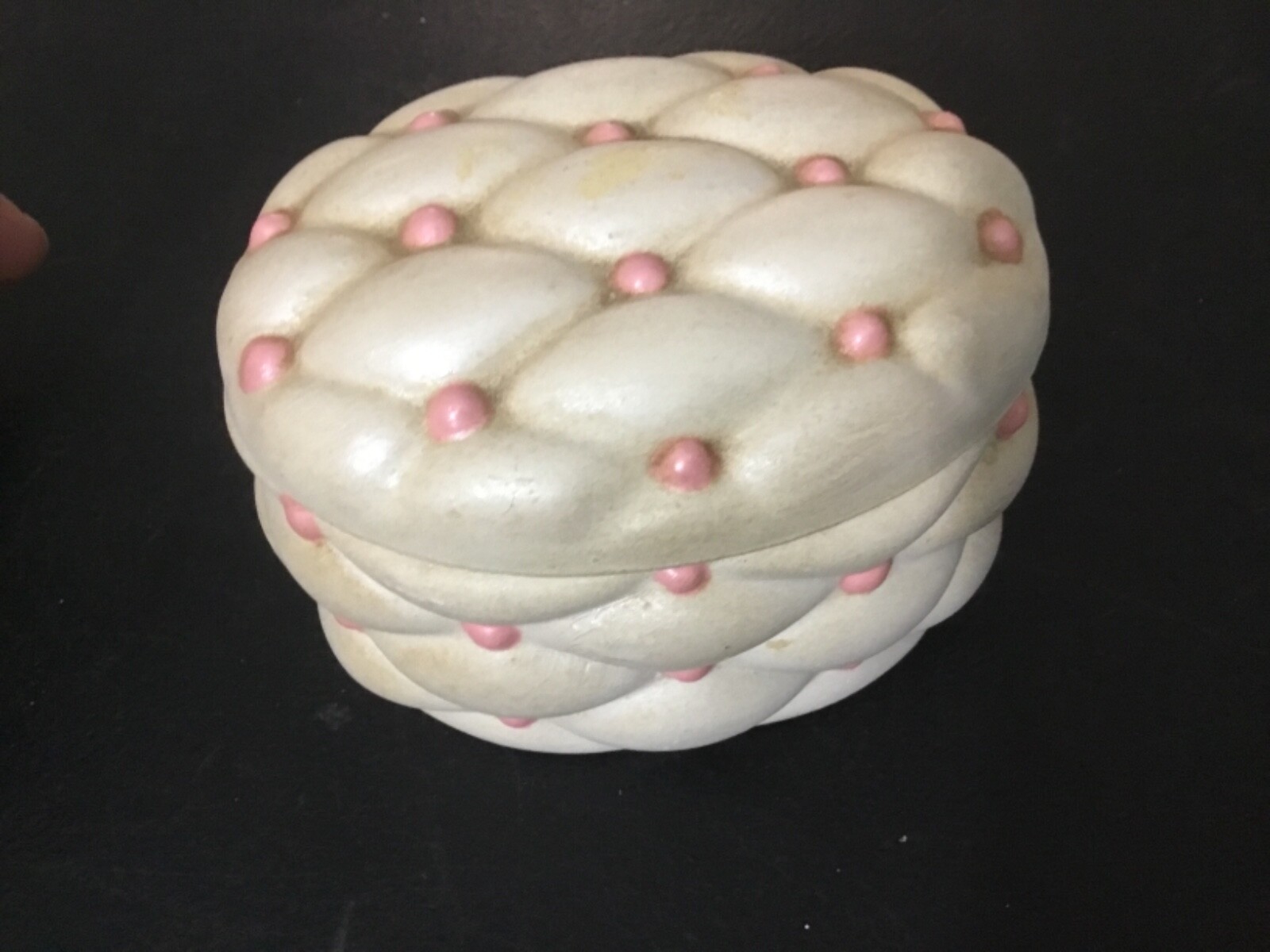 Trinket Box Oval Ceramic